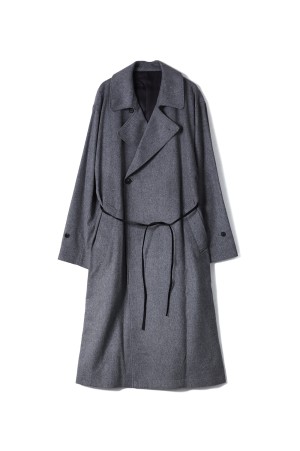 OVERSIZED DOUBLE BREASTED COAT - GREY (ST.1203)