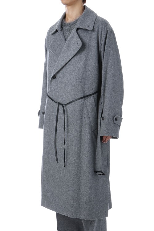OVERSIZED DOUBLE BREASTED COAT - GREY (ST.1203) | セレクトショップ