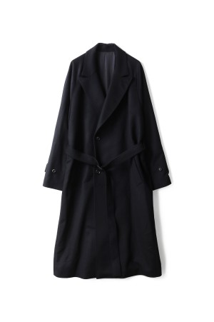 OVERSIZED PEAK LAPEL COAT - BLACK (ST.1206)