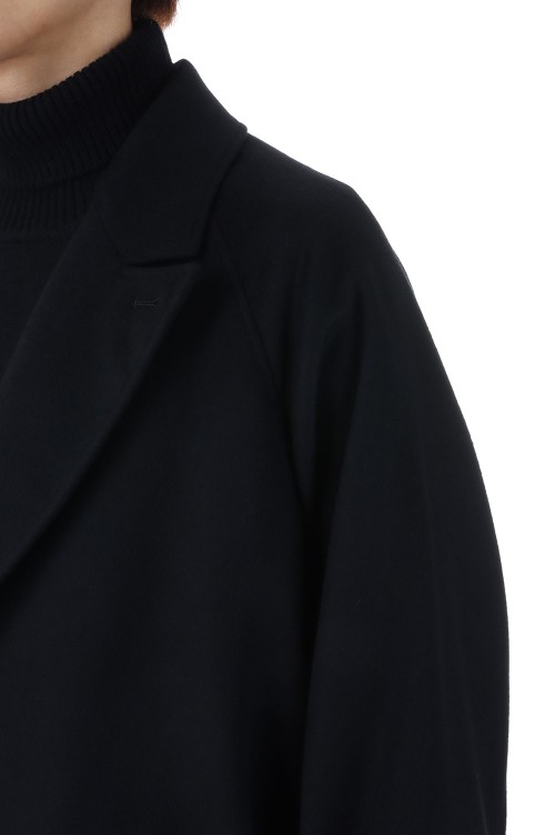 OVERSIZED PEAK LAPEL COAT - BLACK (ST.1206) | セレクトショップ