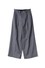 W/CA BEAVER EXTRA WIDE TROUSERS - GREY (ST.1255)