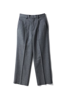 W/CA BEAVER STRAIGHT TROUSERS - GREY (ST.1261)