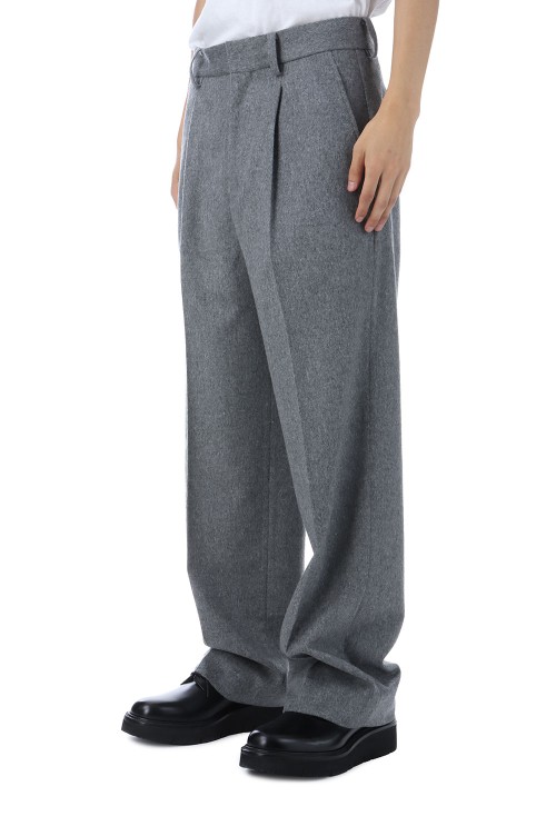 W/CA BEAVER STRAIGHT TROUSERS - GREY (ST.1261) | セレクトショップ