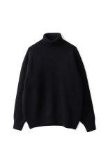 EXTRA FINE WOOL WARM KNIT TURTLE NECK LS - BLACK (ST.1290)