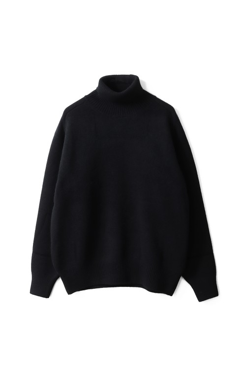 トップス EXTRA FINE WOOL WARM KNIT TURTLE NECK LS EXTRA FINE WOOL WARM KNIT TURTLE NECK LS - BLACK (ST.1290