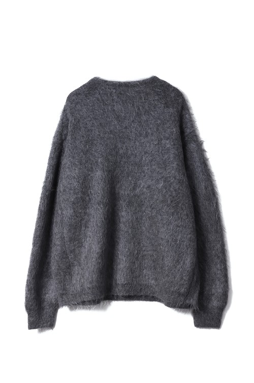 KID MOHAIR KNIT CREW NECK LS - GREY (ST.1299) | セレクトショップ