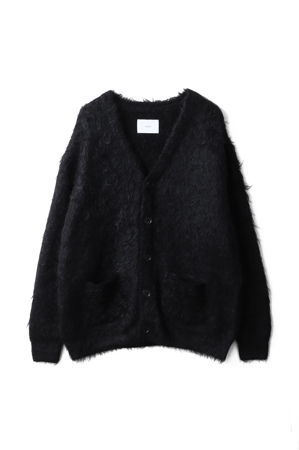 KID MOHAIR KNIT V NECK CARDIGAN - BLACK (ST.1300) | セレクト