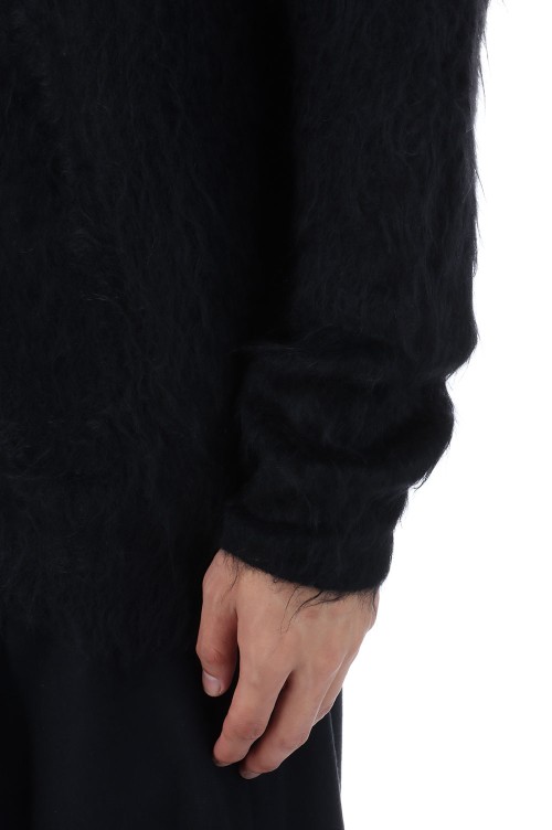 KID MOHAIR KNIT V NECK CARDIGAN - BLACK (ST.1300) | セレクト