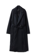 OVERSIZED LAYERED COMBINATION COAT - BLACK (ST.1210)