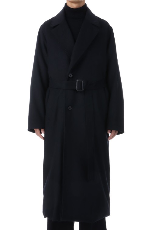 OVERSIZED LAYERED COMBINATION COAT - BLACK (ST.1210) | セレクト