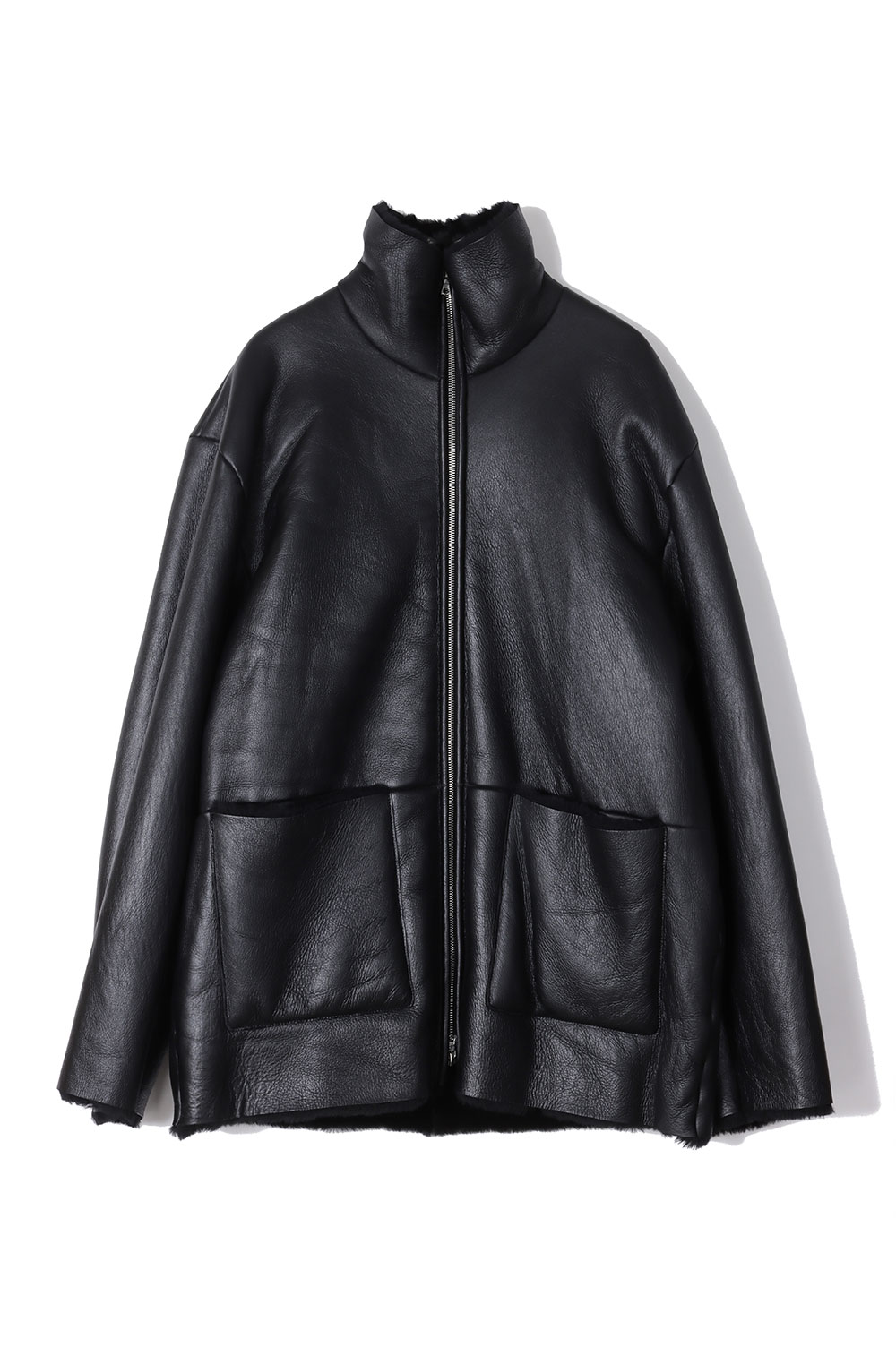 CUT-OFF MOUTON JACKET - BLACK (ST.1222) | セレクトショップ