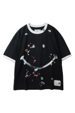 SMILYFACE PT SK TEE -BLACK(B14TS601)
