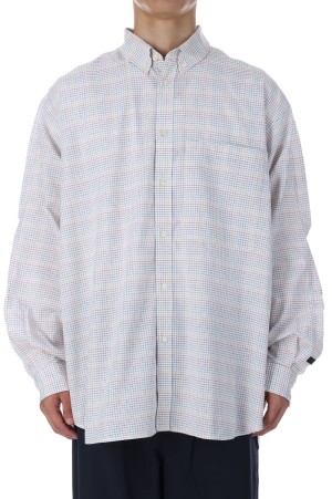 トップス TECH BUTTON DOWN SHIRT S/S OX L TECH BUTTON DOWN SHIRT S/S OX #NAVY [BE-84024] – cocorozashi
