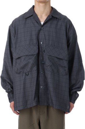 トップス daiwapier39 tech BD S/S charcoal L DAIWA PIER39 / TECH LIGHTWEIGHT S/S TEE (Charcoal)