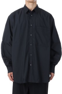 TECH REGULAR COLLAR SHIRT L/S - BLACK (BE-83025W)