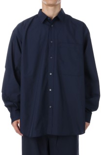 TECH REGULAR COLLAR SHIRT L/S - NAVY (BE-83025W)