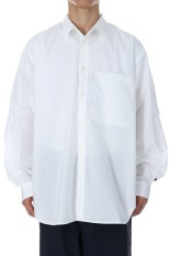 TECH REGULAR COLLAR SHIRT L/S - WHITE (BE-83025W)