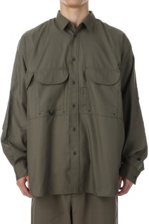 TECH FISHING SHIRT L/S - BLACK (BE-84025W)