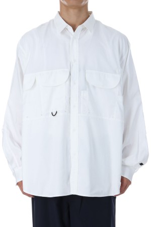 TECH FISHING SHIRT L/S - WHITE (BE-84025W)