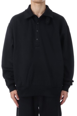 TECH SWEAT SNAP PULLOVER - BLACK (BE-53025W)