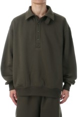 TECH SWEAT SNAP PULLOVER - BROWN KHAKI (BE-53025W)
