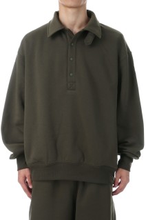 TECH SWEAT SNAP PULLOVER - BROWN KHAKI (BE-53025W)