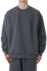 TECH SCUBA KNIT CREW - CHARCOAL (BE-60025W)