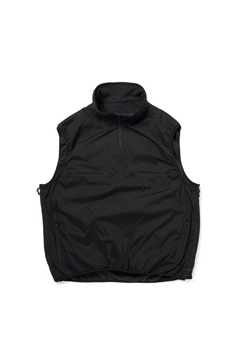 TECH REVERSIBLE PULLOVER PUFF VEST - BLACK (BW-70025W) | セレクト