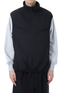 TECH REVERSIBLE PULLOVER PUFF VEST - BLACK (BW-70025W)