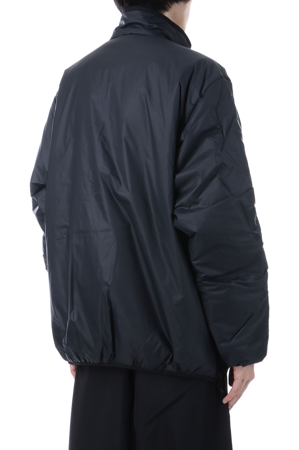 TECH REVERSIBLE PULLOVER PUFF JACKET - BLACK (BW-62025W