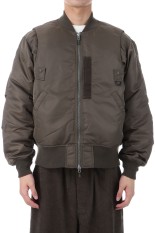 TECH 2WAY MA-1 DOWN JACKET - BROWN KHAKI (BW-40025W)