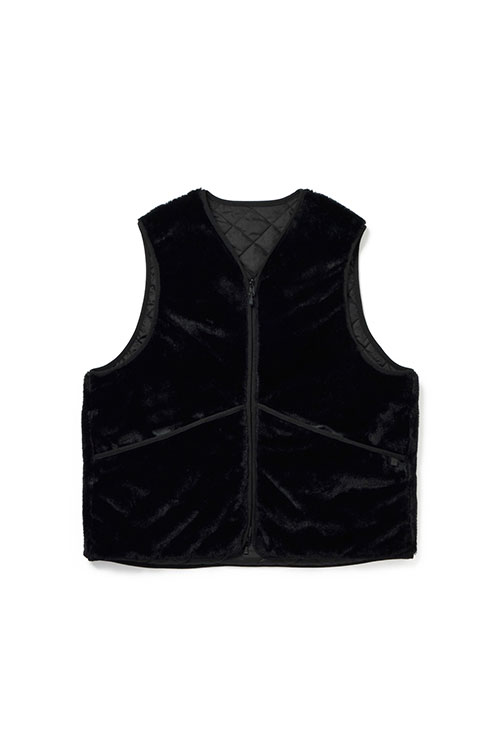 TECH REVERSIBLE BRITISH HUNTER FUR VEST - BLACK (BJ-44025W
