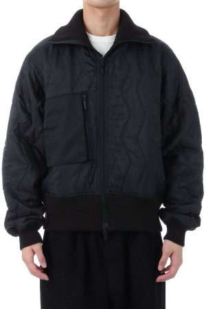 TECH ARMY QUILTING HIGH NECK JACKET - BLACK (BW-44025W)