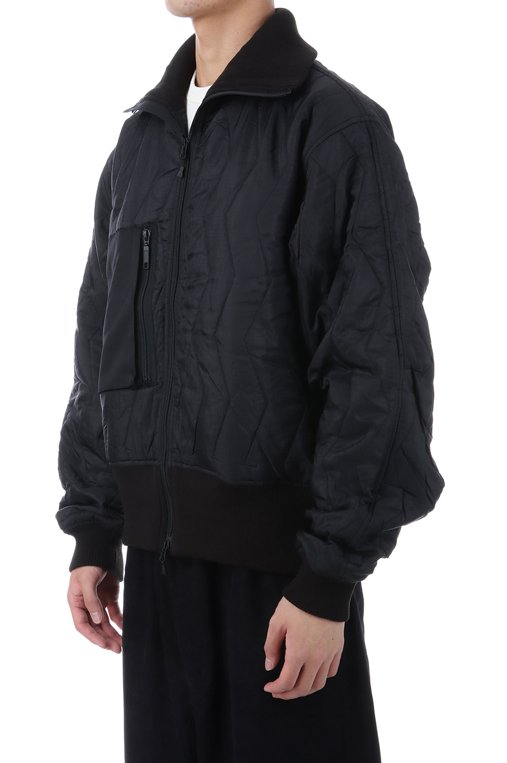 TECH ARMY QUILTING HIGH NECK JACKET - BLACK (BW-44025W) | セレクト