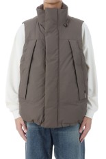 WINDSTOPPER(R) FIELD DOWN VEST - BROWN KHAKI (BW-18025W)
