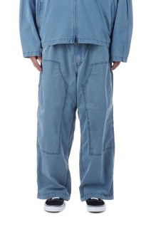 Indigo Field Double Knee Pants - Indigo Bleach (N25FC002)