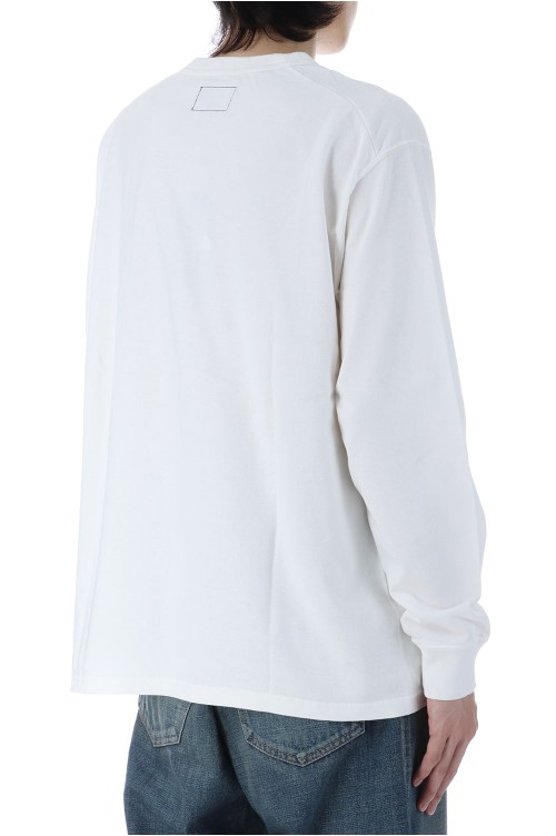 7oz Field Long Sleeve Pocket Tee - Off White (N25FT063) | セレクト