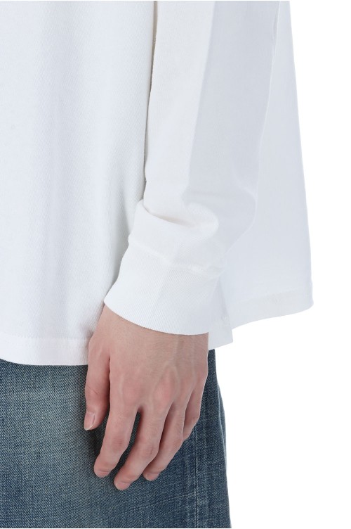 7oz Field Long Sleeve Pocket Tee - Off White (N25FT063) | セレクト