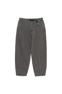 Denim Wide Tapered Field Pants - Gray (N25FC069)