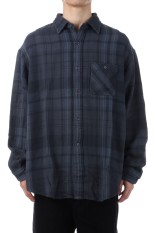 Flannel Plaid Field Shirt - Asphalt Gray (N25FG097)