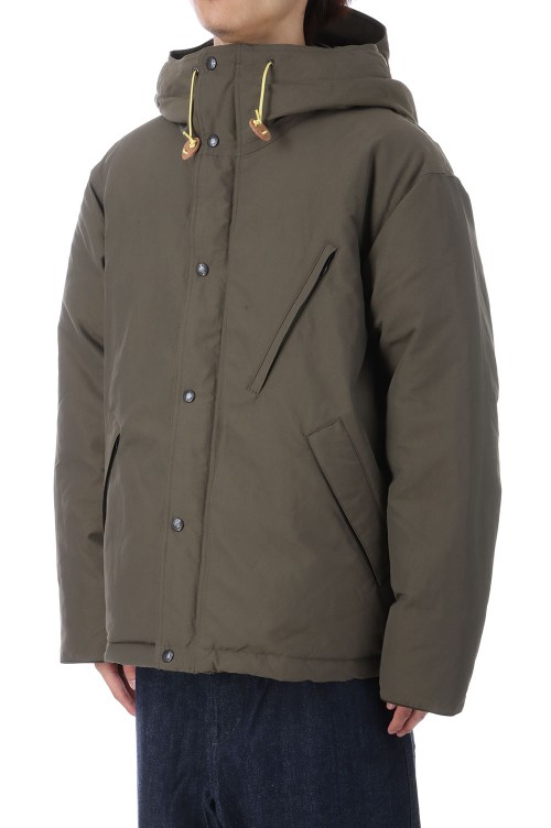 Double Peak Short Down Parka - Moss Green (N25FA105) | セレクト
