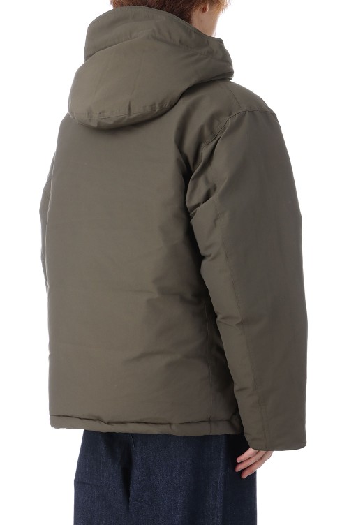 Double Peak Short Down Parka - Moss Green (N25FA105) | セレクト
