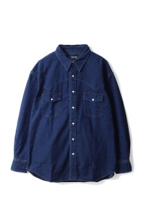 WESTERN SHIRTS / BLUE (252LM-SH01)