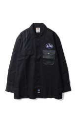 WORK SHIRTS feat.DICKIES / BLACK (252LM-SH03)