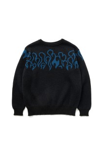 FLARE MOHAIR SWEATER / BLACK (252LM-KN01)