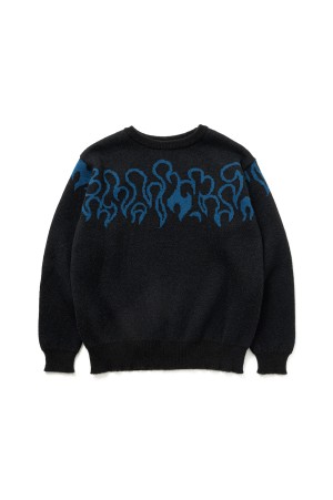 FLARE MOHAIR SWEATER / BLACK (252LM-KN01)