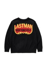 JACQUARD KNIT -MOTORCYCLE- / BLACK (252LM-KN02)