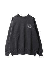 EMBROIDERED CREW NECK -LTM- / BLACK (252LM-CT13)