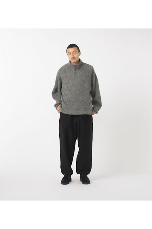 Pullover Mohair Sweater - Heather Gray (S25FJ027) | セレクト