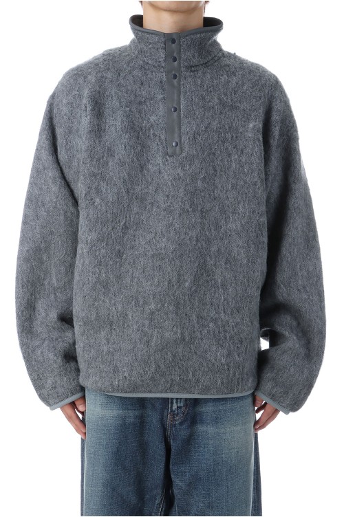 Pullover Mohair Sweater - Heather Gray (S25FJ027) | セレクト